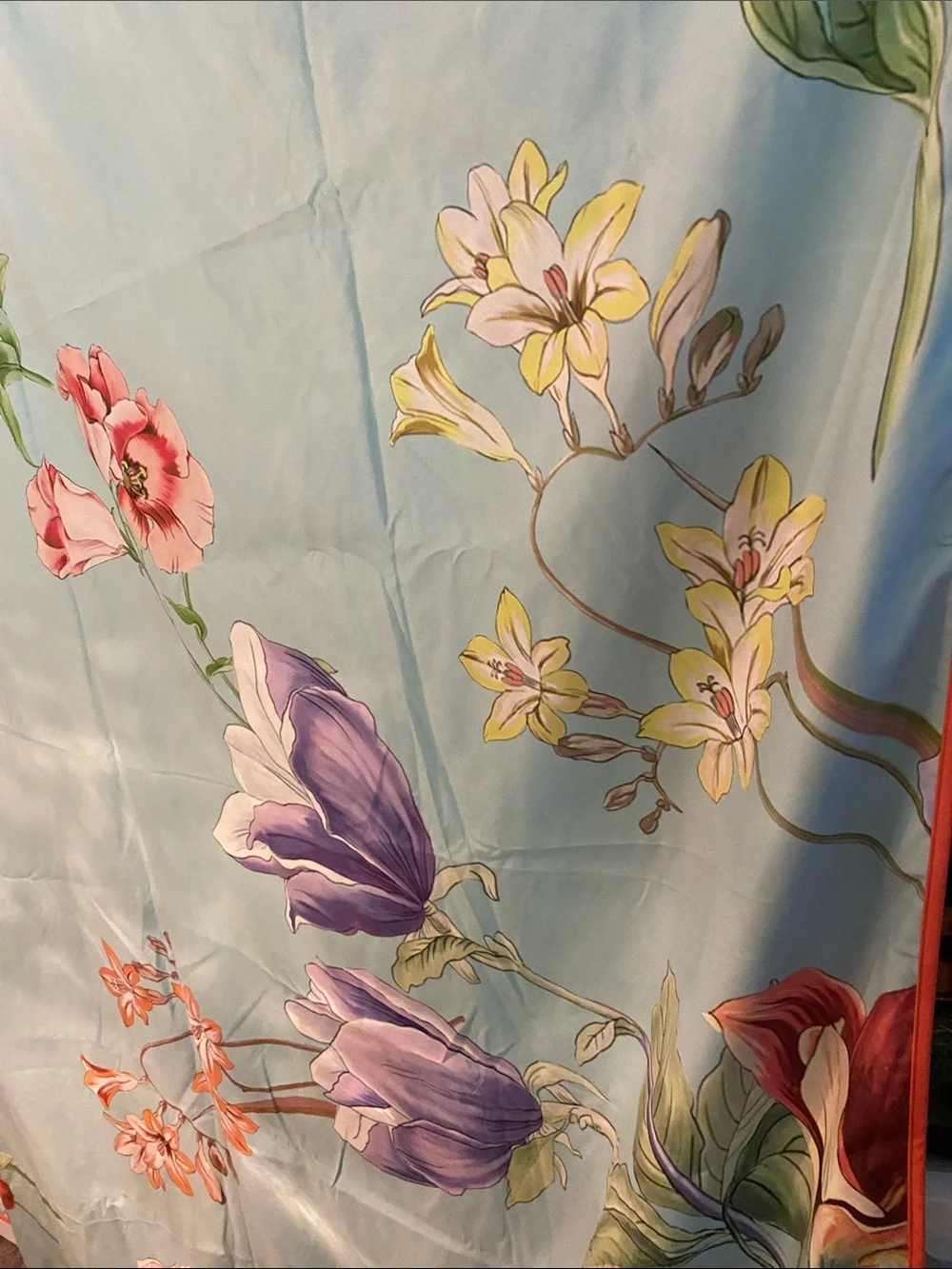 Johnny Was “Grace Bright Beach Blanket” Reversible, Colorful Florals 65x70 NIB